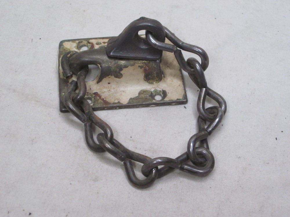 incomplete vintage door chain lock security single part *PLEASE NOTE