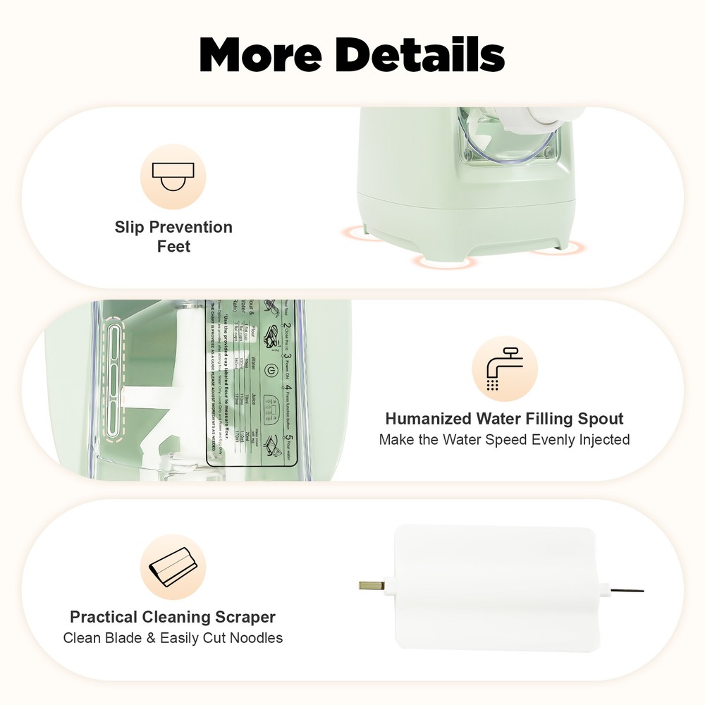 Electric Pasta Maker Automatic Noodle Making Machine with 13* Molds 260W 110V