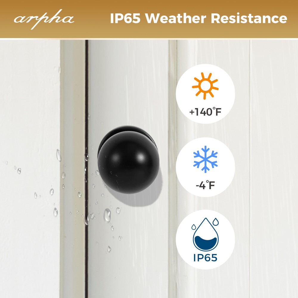 ARPHA Keyless Fingerprint Smart Door Lock Auto Lock Deadbolt APP+Handle Keypad