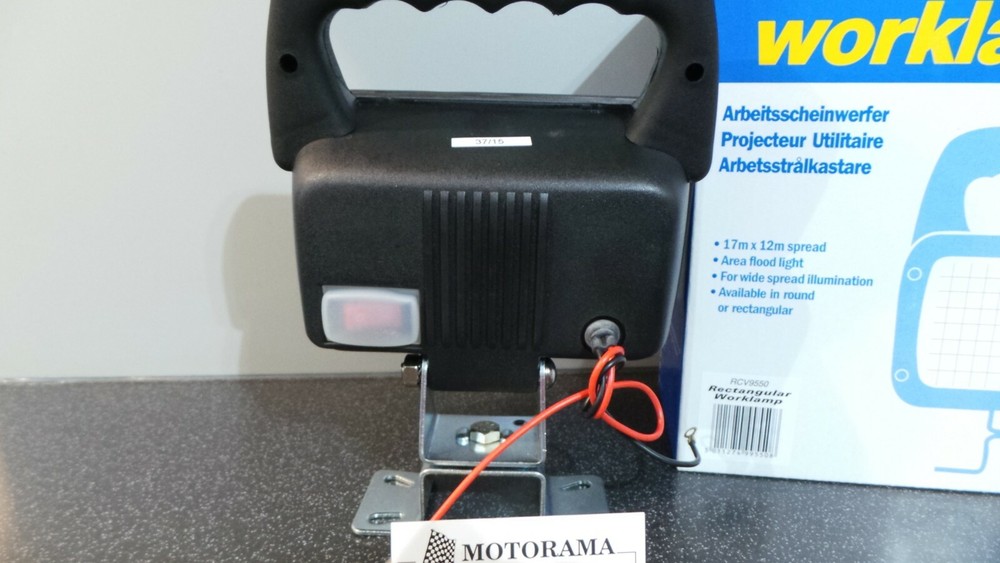 RING SWITCHED WORKLAMP DUAL VOLTAGE RCV9550 RECTANGULAR HALOGEN BRIGHT/LONG BEAM