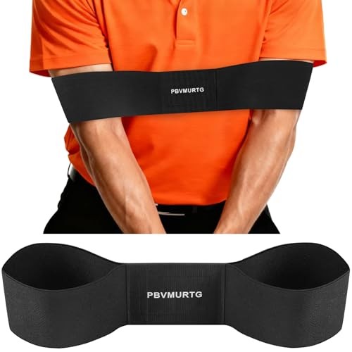 Golf Swing Training Aid with Instructions for use，Swing Correcting Arm Band