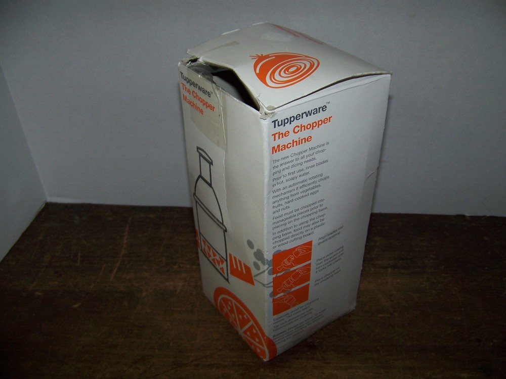 Vintage Tupperware The Chopper Machine Hand Chopper Ruby Red