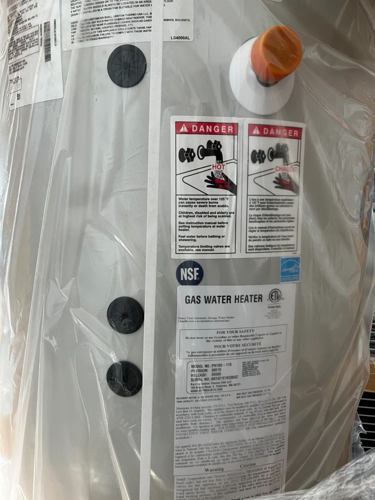 119 Gallon Water Heater HTP Phoenix, PH100-119, Stainless Steel NG Water Heater