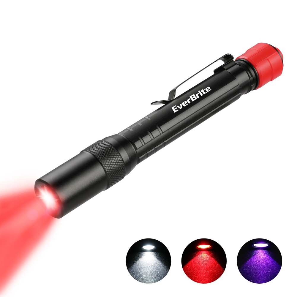 Multi-Function LED Pocket Pen Light 3 IN 1 LED Flashlight AAA Batteries Included