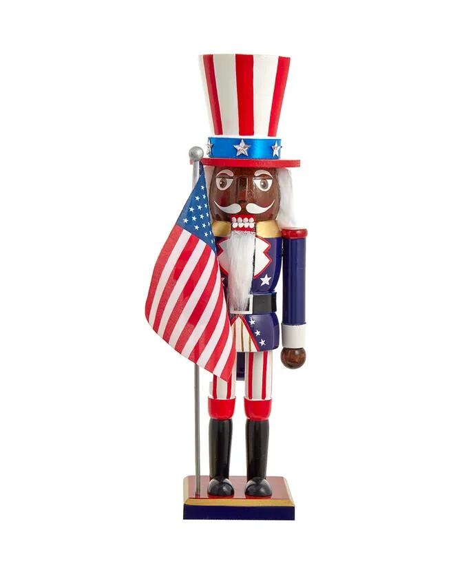 15" Patriotic African American Nutcracker  C5962 w