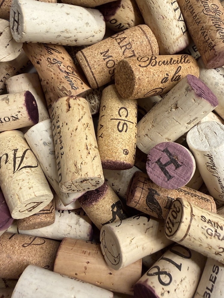 Natural Used Wine Corks Various Brands Lot of 80