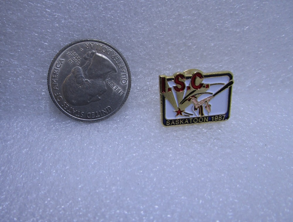 1987 ISC Saskatoon Softball Pin