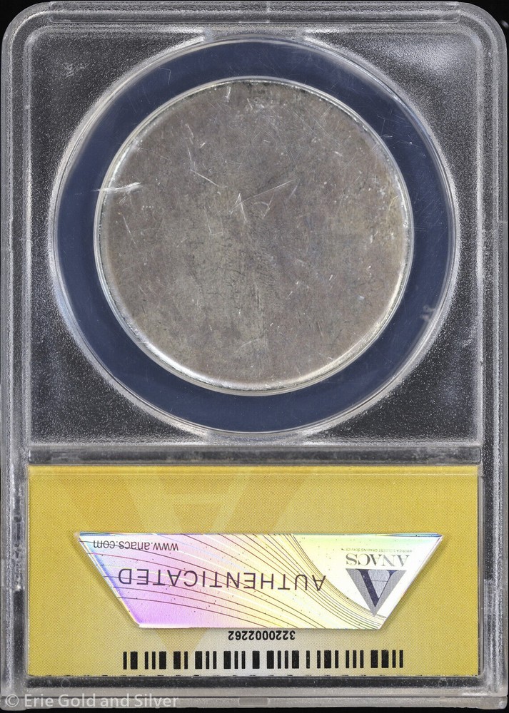 ND Commem Silver Dollar Size Type II Blank Planchet Error ANACS MS 60