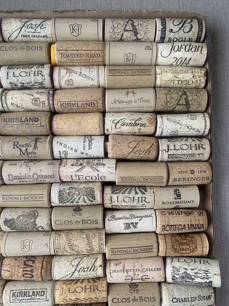 Lot 105 Assorted Used Wine Corks Mixed Brands Natural Corks Crafts DIY Projects
