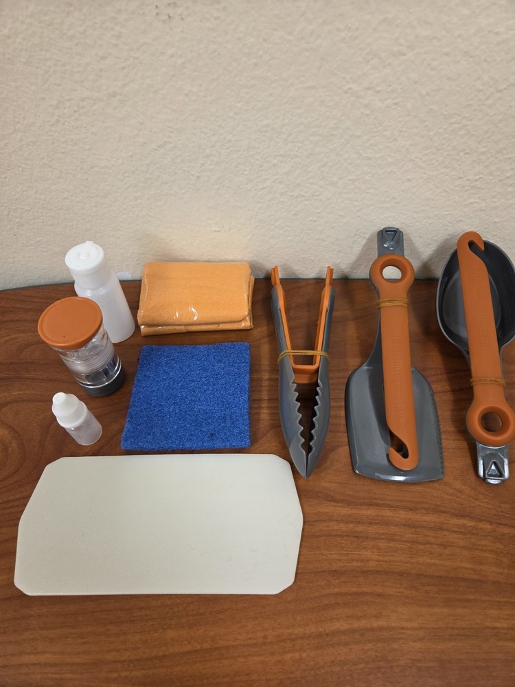 GSI Outdoors Crossover Kitchen Kit 10 Piece Camping Backpack Kit Light Compact