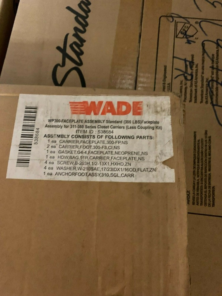 Wade WP300 Face plate assembly