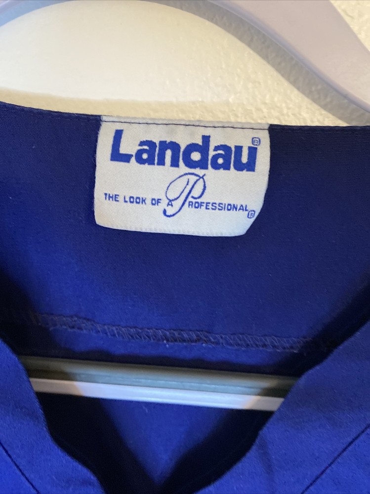Landau Scrub Set Medical Uniform Navy Blue Small