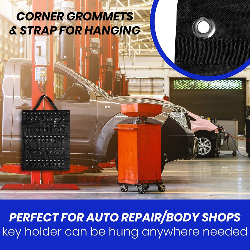 EZ line Rollable Key Case, Roll Up Organizer, one size, black