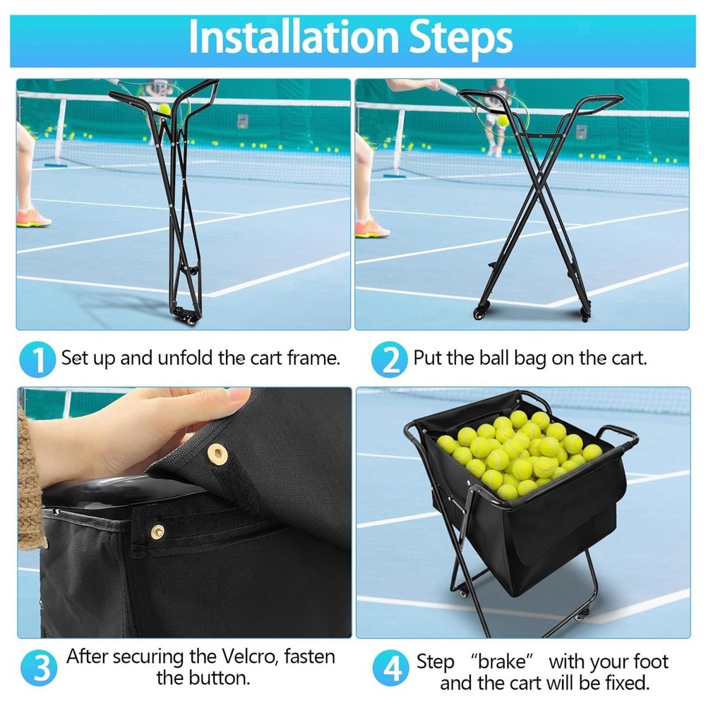 Tennis Cart Ball Holder Picker