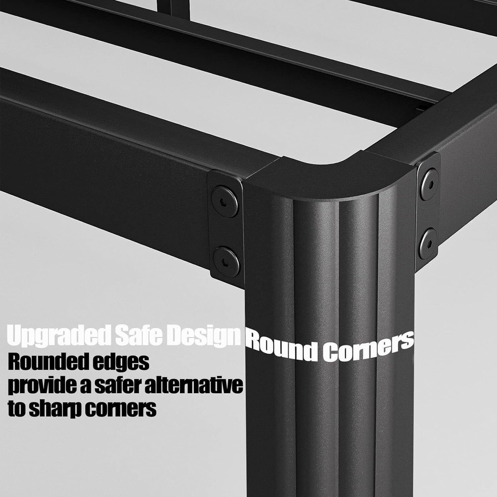 14in Bed Frame No Box Spring Needed Heavy Duty Metal Platform Bed Frame Full