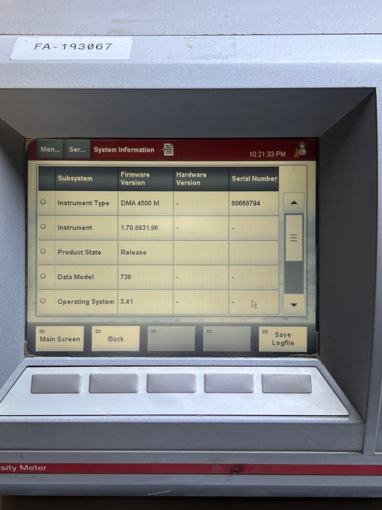 Anton Paar DMA4500M Density Meter