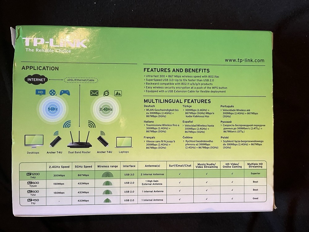 TP-LINK Wireless Dual Band USB Adapter