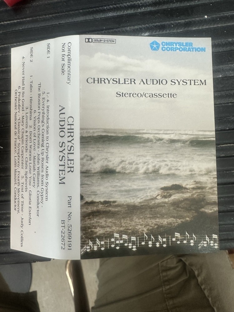 Chrysler Cassette Demo Tape