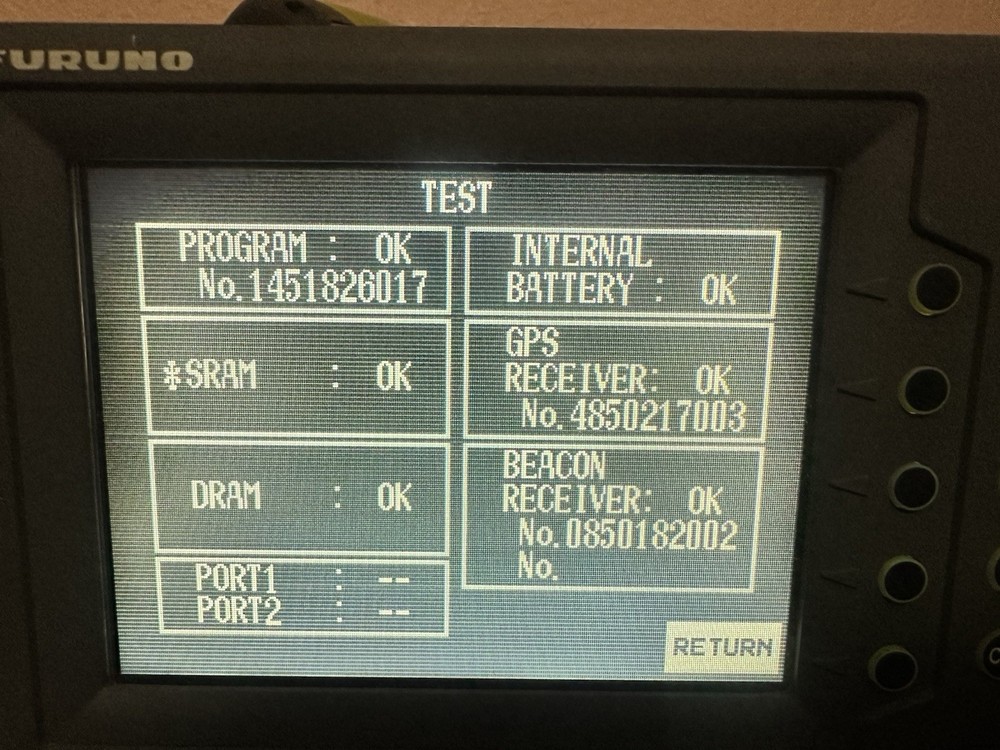 Furuno GP-1850D GPS Chartplotter Display (TESTED)