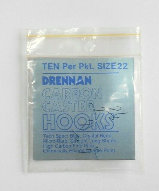 Drennan - Carbon Caster Micro Barb Hooks - Various Sizes Available