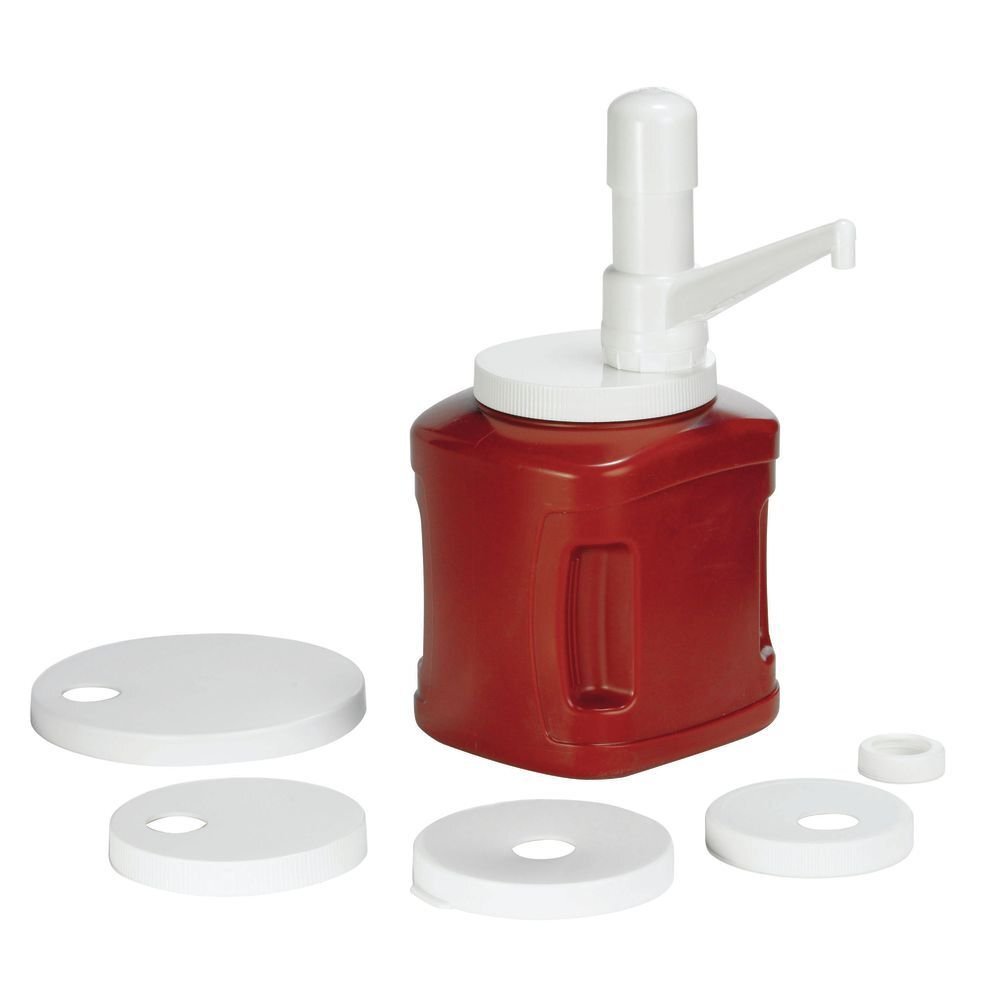Tablecraft White Polypropylene Condiment Dispenser Pump Kit