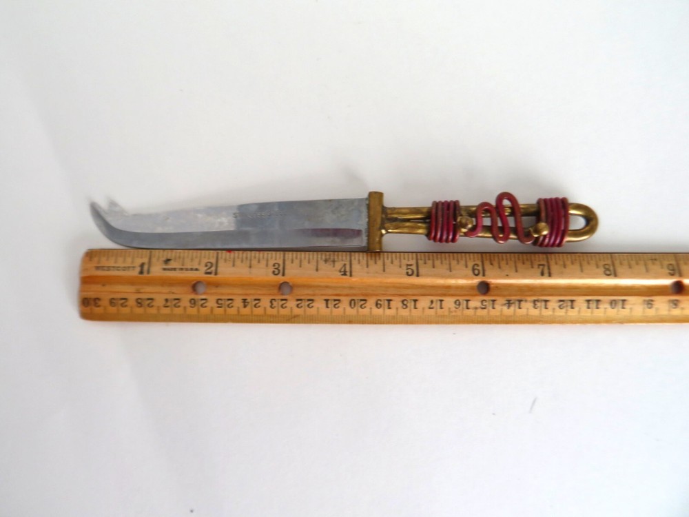Creative Copper Handcrafted Copper & Brass Wrap Handle Stainless Cheese Knife