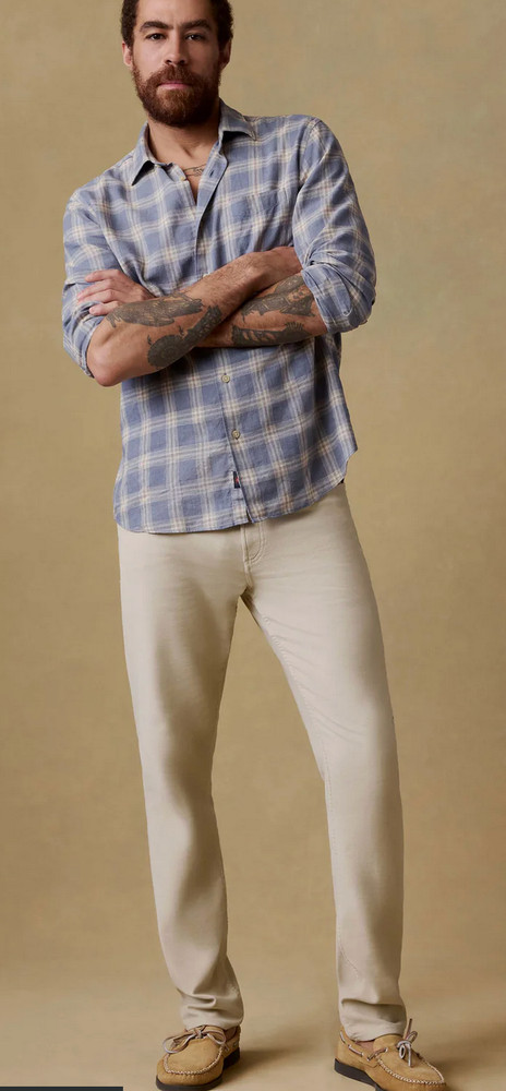 Faherty stretch terry pants 34x30 NWT $198 stone
