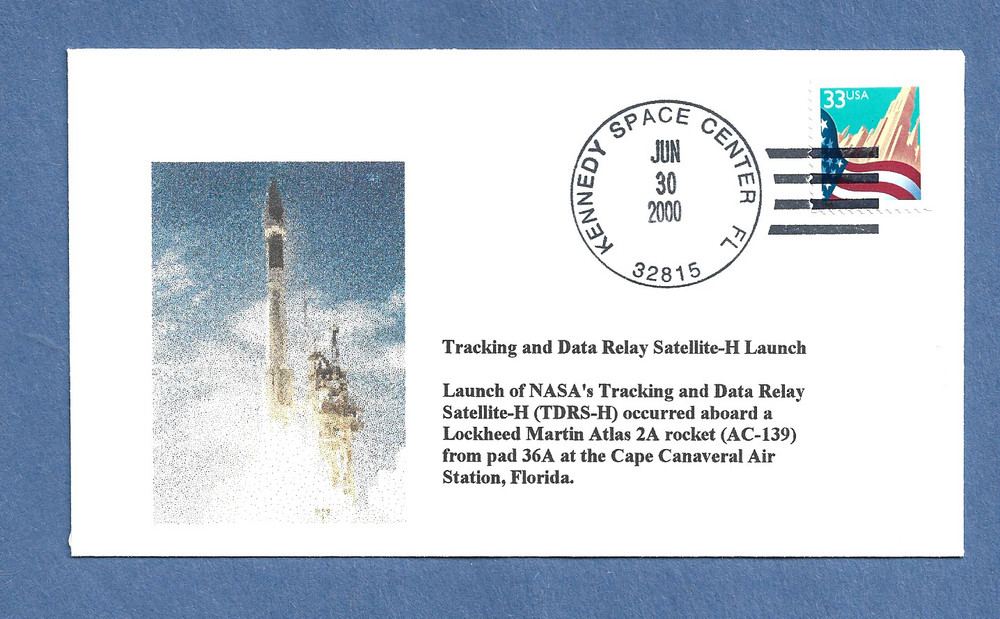 DATA RELAY SATELLITE H LAUNCH JUN 30,2000 KSC   SPACE COVER NASA