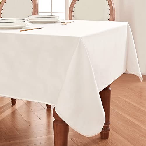Rectangle Table 118" x 57" (Rectangular) White-reversible-satin & Peach Skin