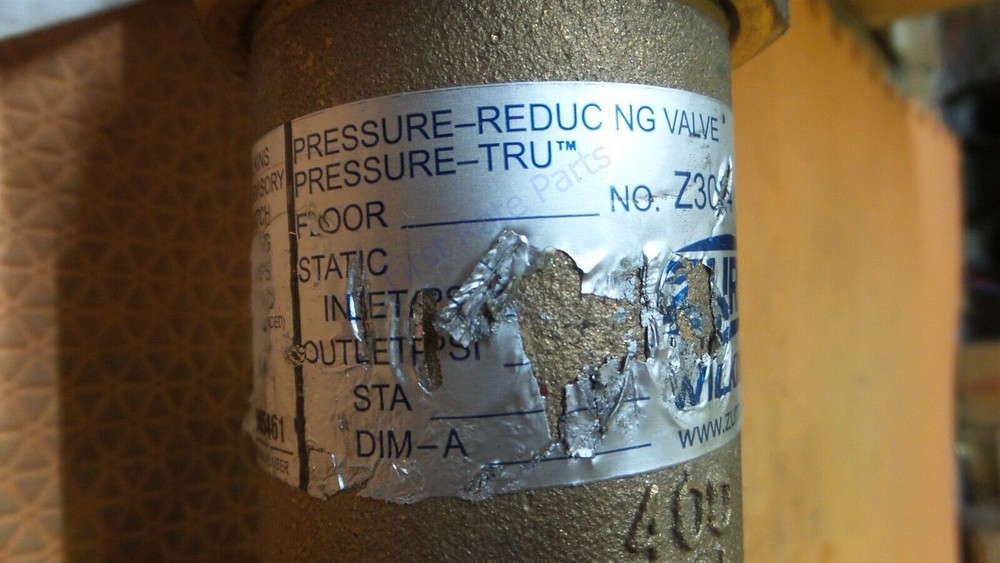 Zurn Wilkins Z3004SS 2.5" Pressure Reducing Fire Sprinkler Control Valve 2-1/2