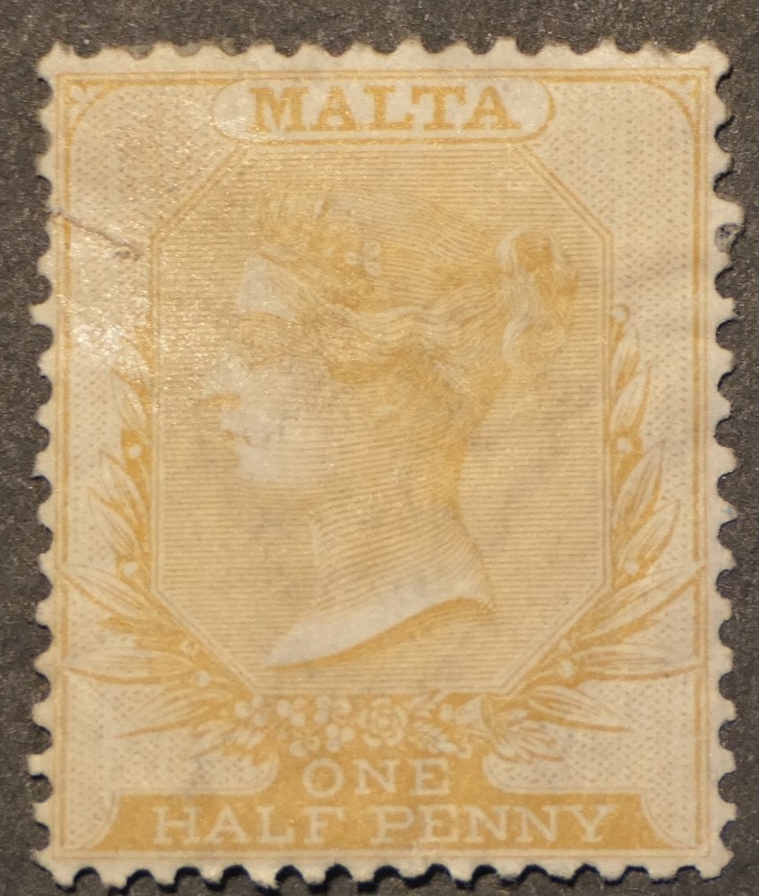 Malta Scott # 3, Mint OG HR