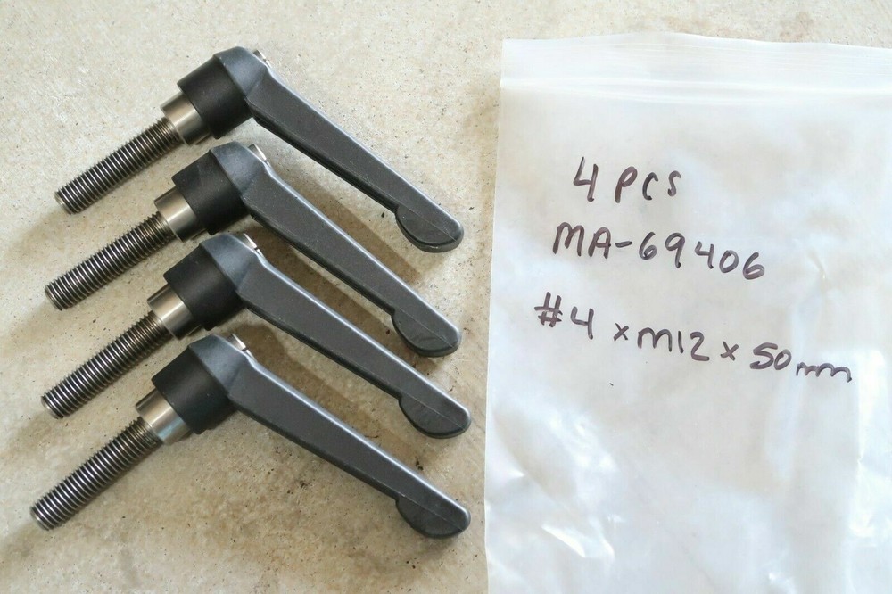 1 pcs MONROE ENGINEERING MA-69406, #4 x M12 mm Stud SS Insert Adjustable Handle