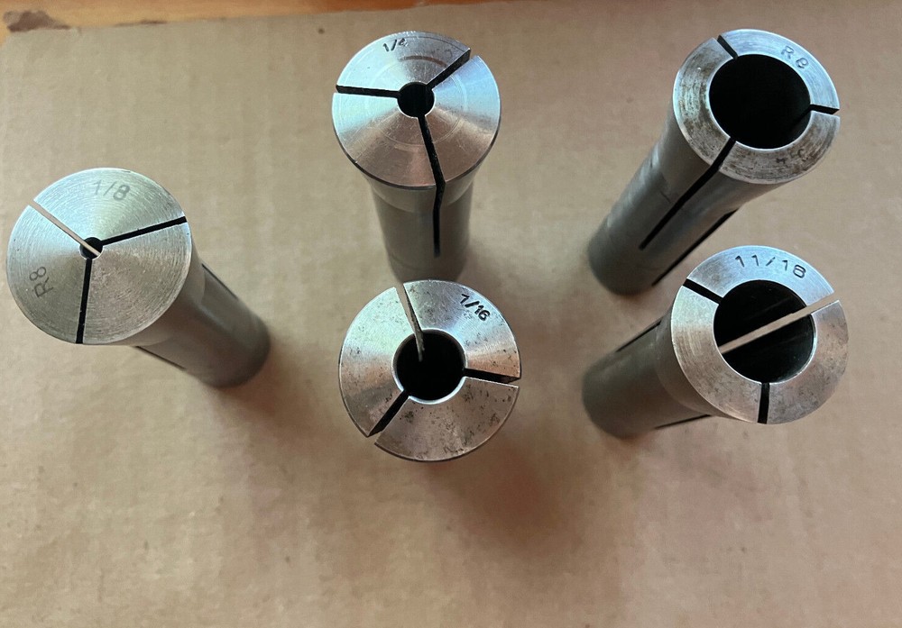 R8 Collet. Assorted Brands and Sizes (Single Collet)