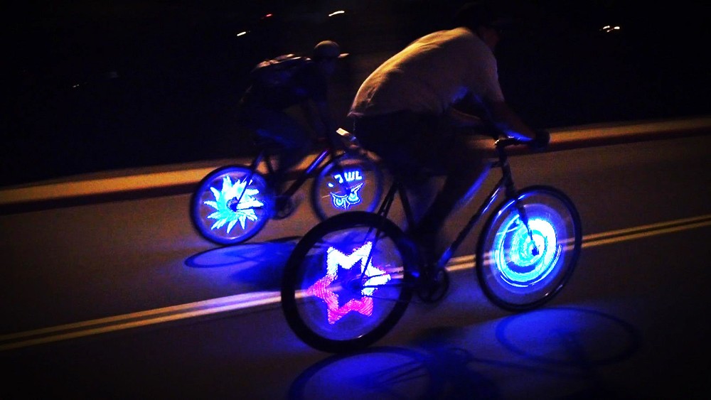 Fantasma OWL Spoke Wheel LED Light, Programmable, 700C, One Wheel (BK-7082)
