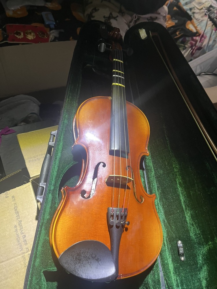 4 string violin, bow and case