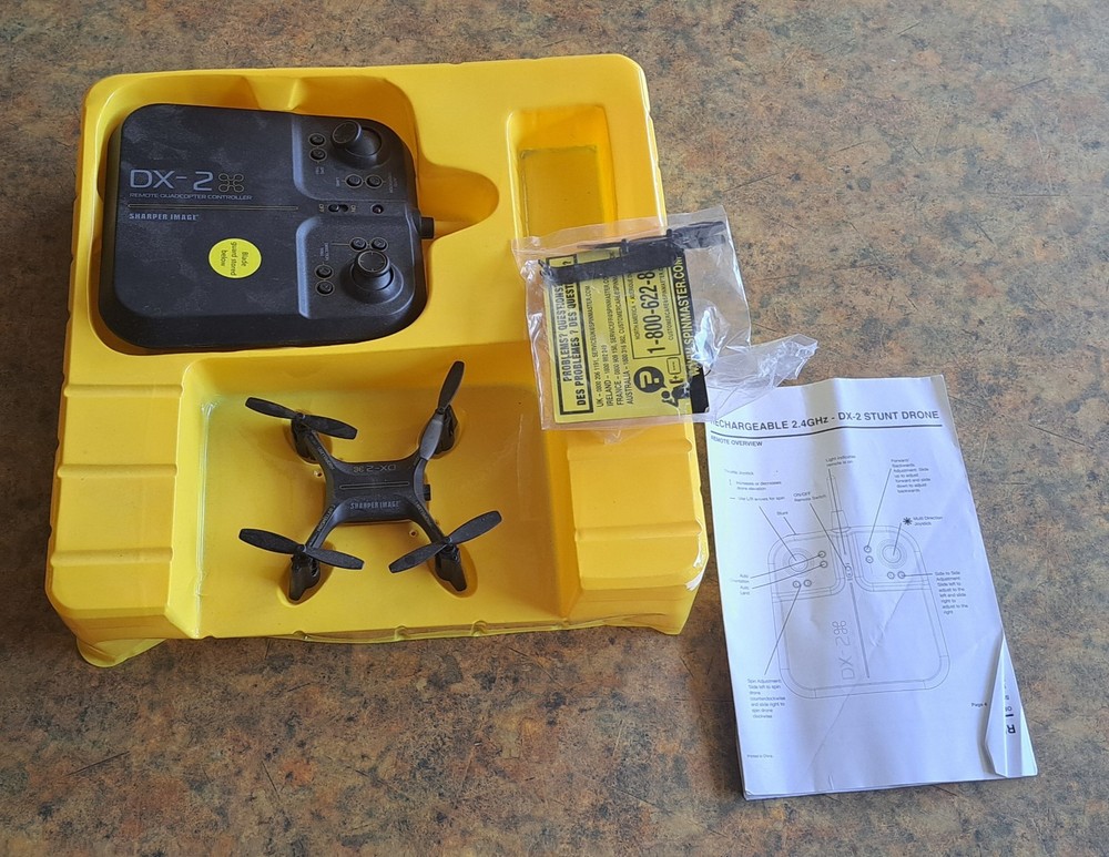 DX-5 VIDEO SHARPER IMAGE DRONE. Untested. As Is