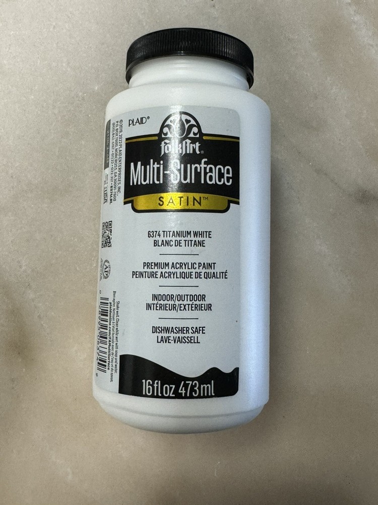 FolkArt Multi-Surface 6374 Titanium White 15oz.