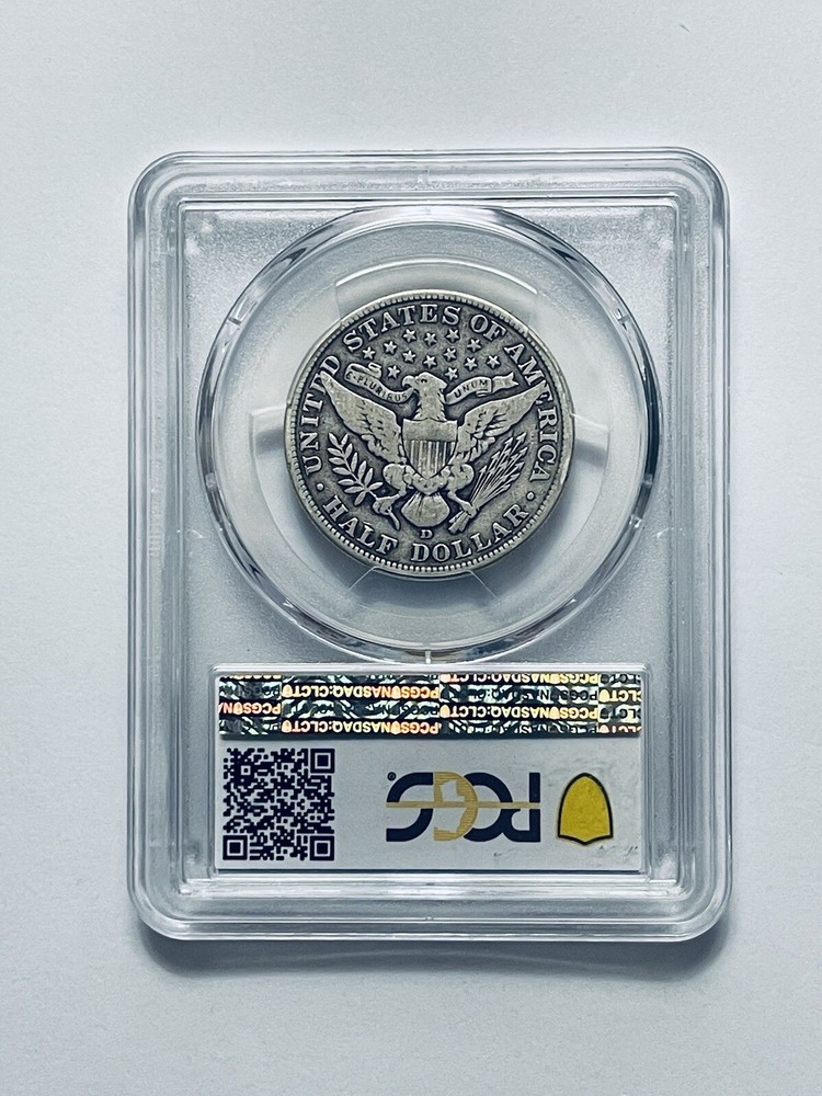 1908-D Barber Half Dollar PCGS F12
