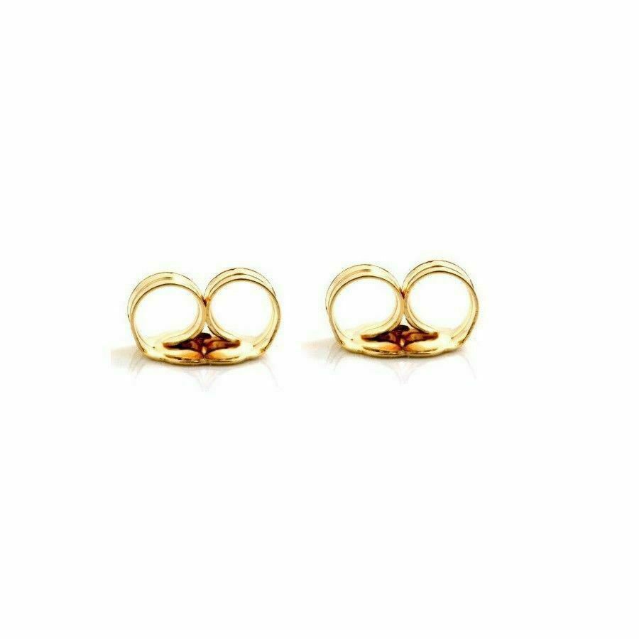 14K Yellow Or White Solid Gold Earring Backs 1 Pair Butterfly, Multiple Sizes