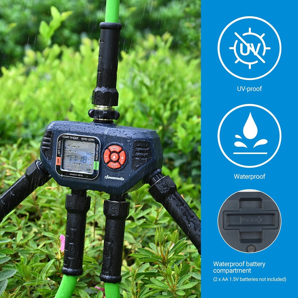 DEWENWILS Sprinkler Timer Programmable Water Timer for Garden Irrigation Auto
