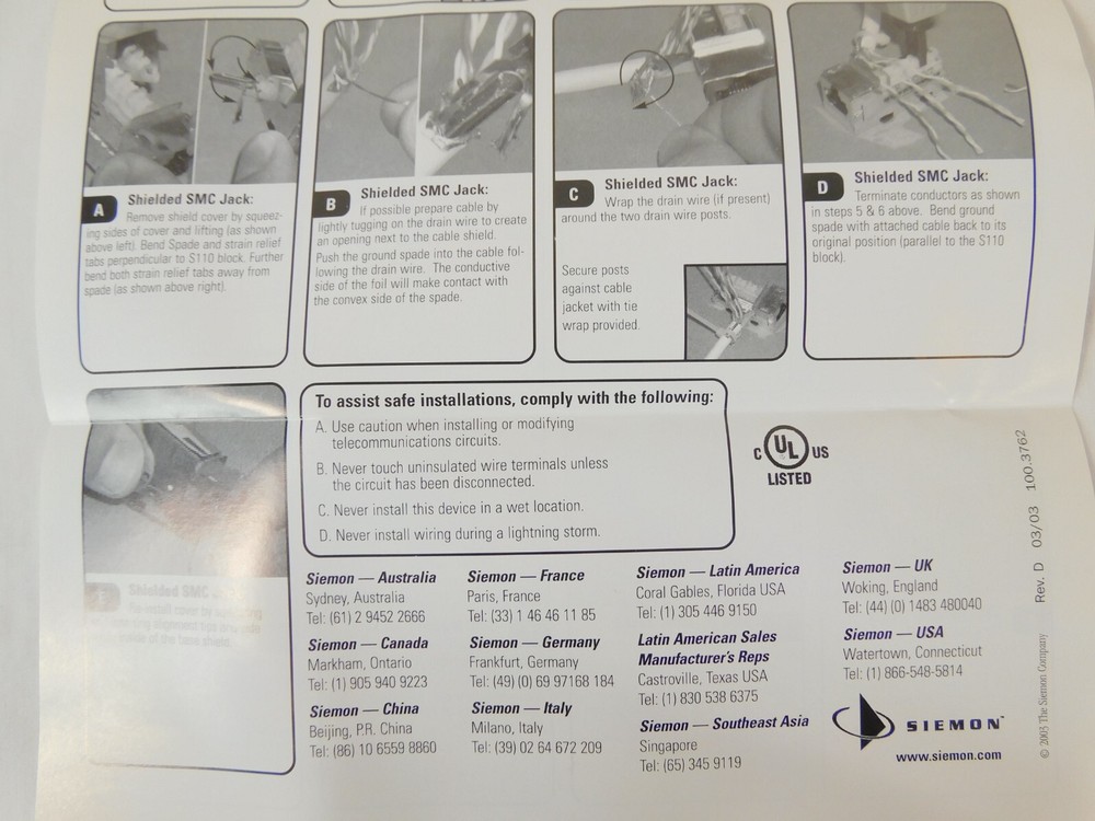 MX-SM2-02 Siemon Surface Mount Box MX-SM Fit - NEW