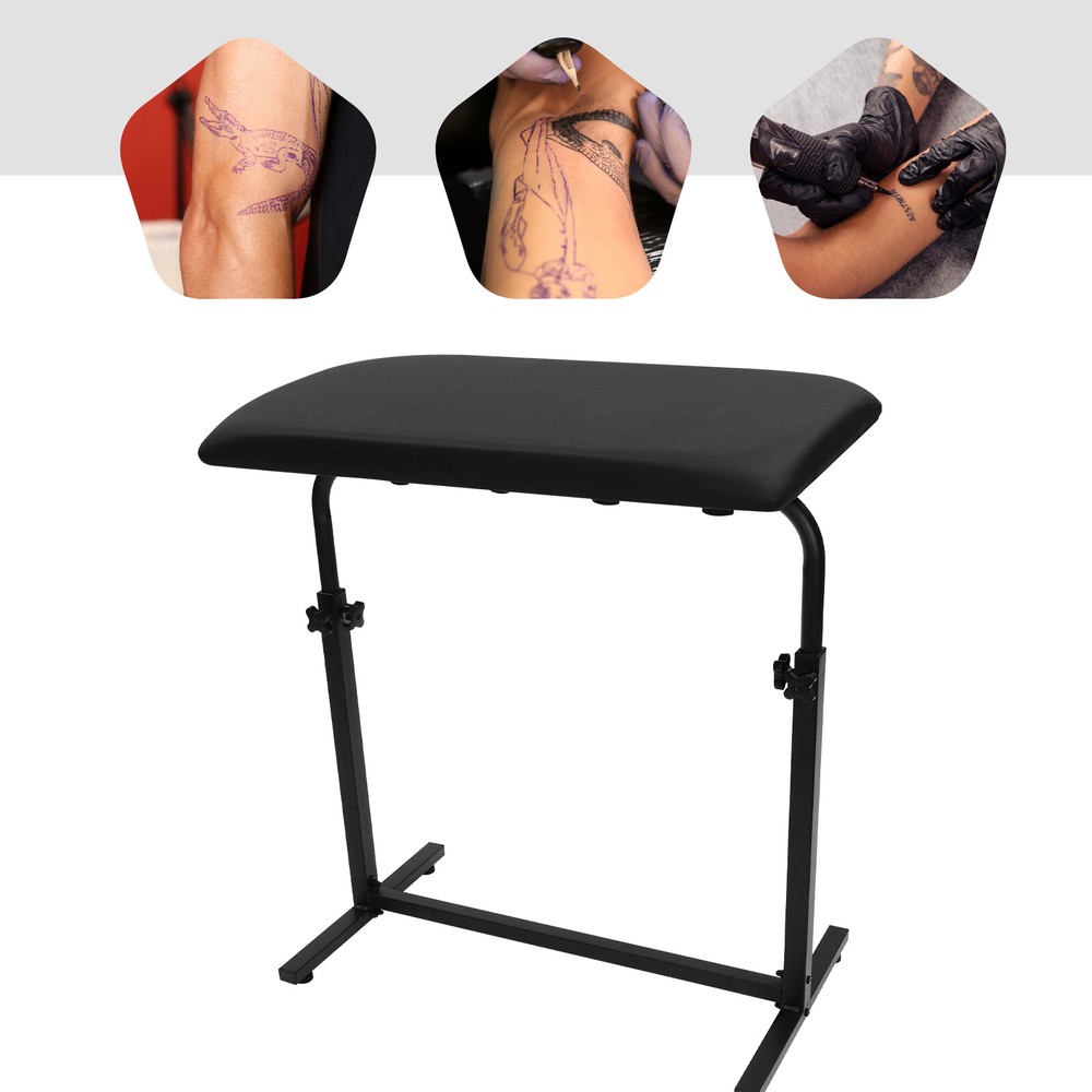 Arm Rest Bracket Adjustable Height Tattoo Armrest with 340 ° Rotatable Panel