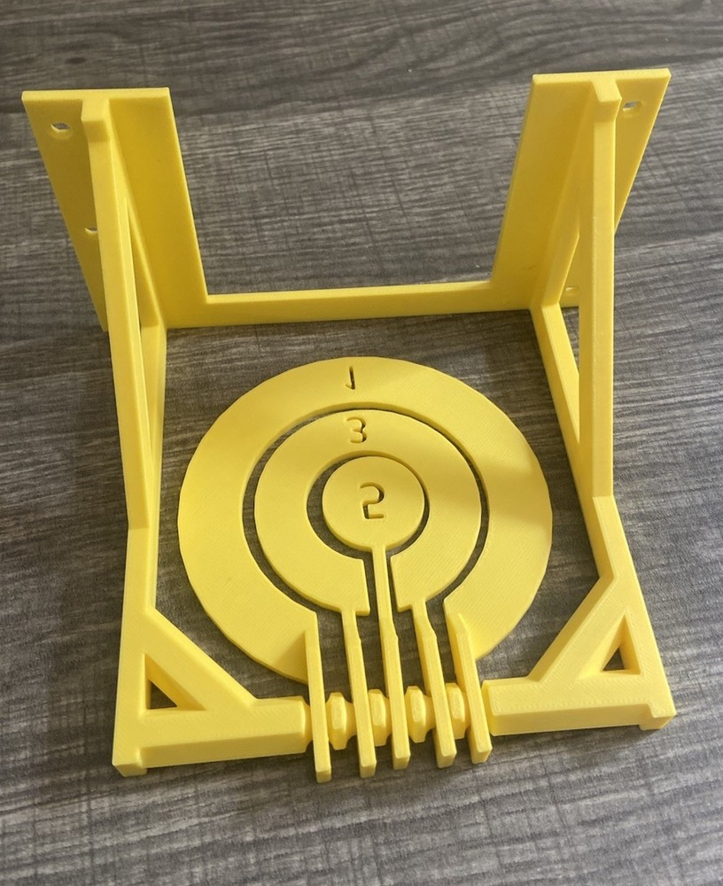 Yellow Airsoft/ Nerf Spin-around Target Indoor airsoft target practice Mountable