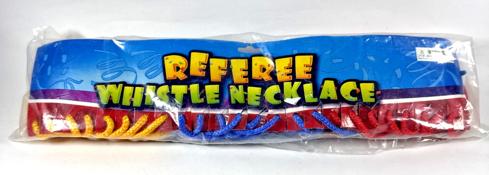 24 Champion Referee Whistles with Necklace