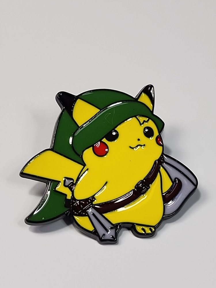 Pikachu As Link From Zelda Lapel Pin