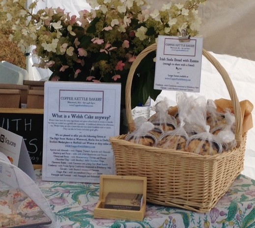 4 packages, Currant Welsh Cakes / hand made by Copper Kettle Bakery