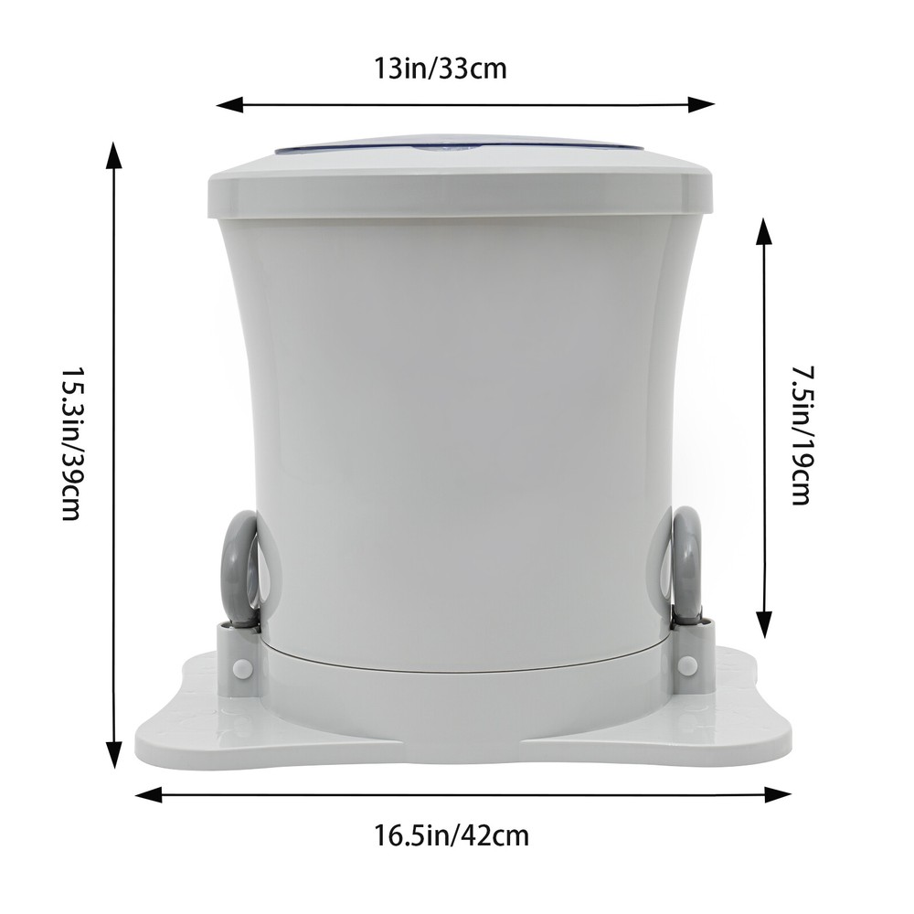 Portable Mini Manual Dehydrator Washing Machine Compact Washer Spin Dryer Barrel