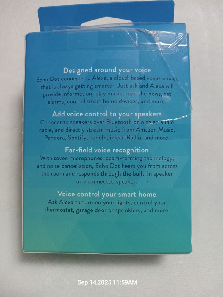 Amazon Echo Dot (2nd Generation) Smart Speaker w/ Alexa - Black - NEW