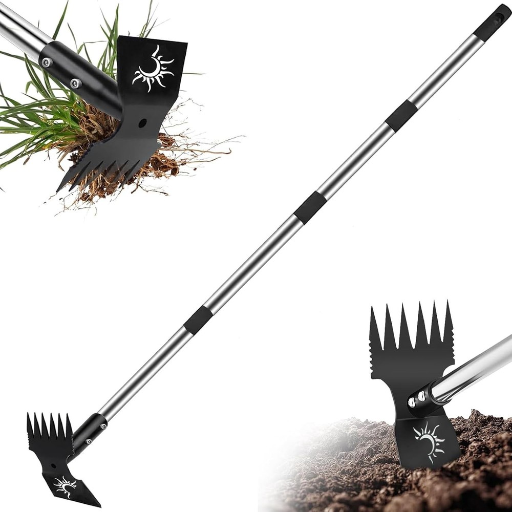 Weed Puller Tool with Long Handle, 60inch Manual Weed Puller Tool, Stainless ...
