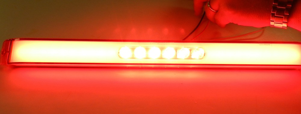 2- Optronics Glo-Light Truck Trailer Stop Tail Turn Light 28 LED Submersible 17"